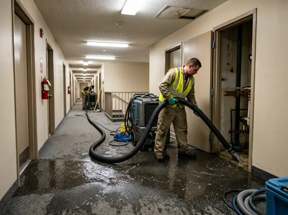 multi-unit-apartment-hallway-f-005 — frequently asked questions, Emergency Burst Pipe Water Extraction & Removal in Thorndal…
